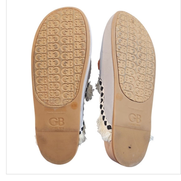 Gianni Bini Colorful Causal Pom-Pom Slip-On Mule Shoes sz 6.5 - Picture 5 of 8